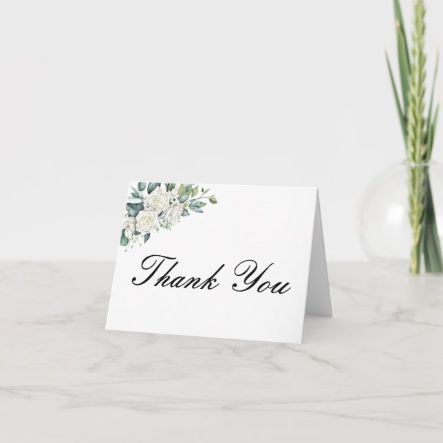CARTA DE AGRADECIMENTO FLORAL BRANCA (Frente)