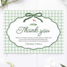 Carta de agradecimento Sage Green Golf Novo no Clu