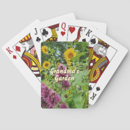 Carta de baralho de flores silvestres