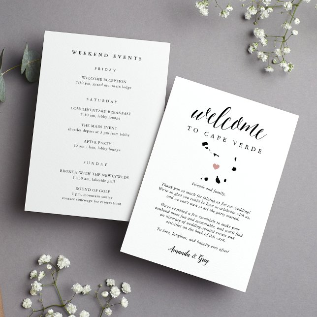 Carta de Boas-Vindas de Cabo Verde e Itinerário (Criador carregado)