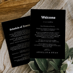 Carta de Boas-Vindas de Casamento Formal Minimalis