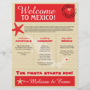 Carta de Boas-Vindas de Casamento para o México