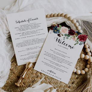 Carta de Boas-vindas do Autumn Rustic Calliografia