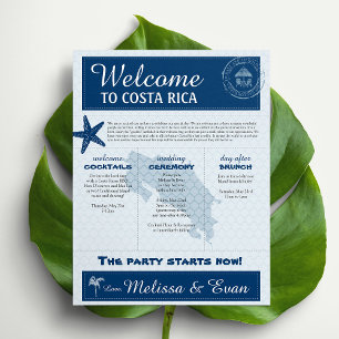 Carta de Boas-vindas do Casamento Azul para a Cost