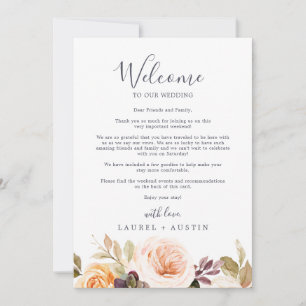 Carta de Boas-vindas do Casamento Russo da Terra e