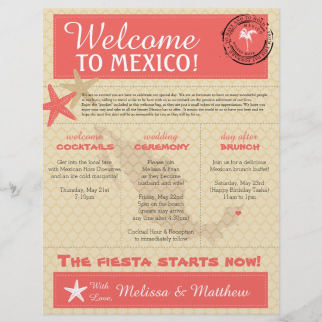 Carta de Boas-Vindas do México (Frente)