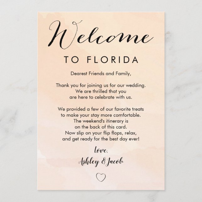 Carta de Boas-Vindas e Cartão Itinerário do Casame (Frente)