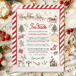 Carta de Chegada de Elfo Oficial Personalizada par