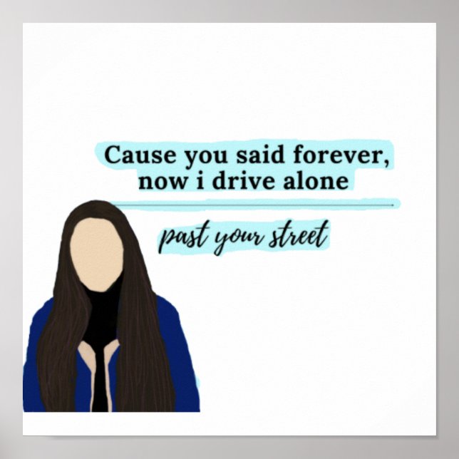 carta de condução de olivia rodrigo poster (Frente)