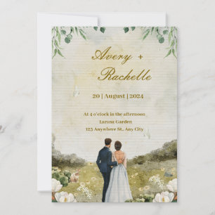 Carta de Convite de Casamento