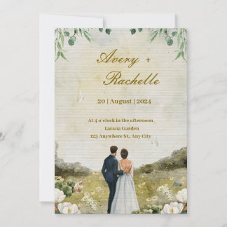 Carta de Convite de Casamento