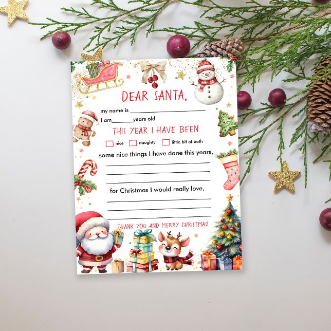 Carta de Natal para Papai Noel (Criador carregado)