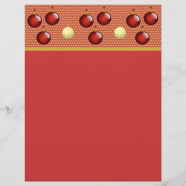 Carta de Natal Vermelho (Frente)