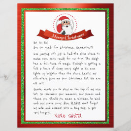 Carta De Papai Noel Do Polo Norte