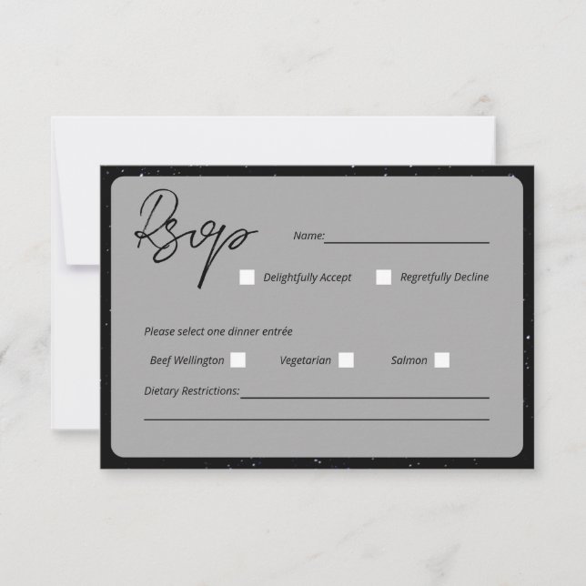 Carta de Resposta de Casamento Escrito Nas Estrela (Frente)