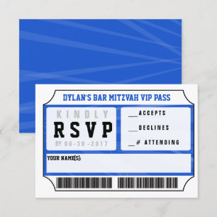 CARTA DE RESPOSTA VIP Convite Bar Bat Mitzvah