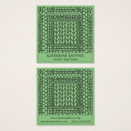 CARTA DE VISITA QUADRADA KNIT PURL SAGE