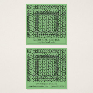 CARTA DE VISITA QUADRADA KNIT PURL SAGE