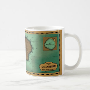 Carta de Vulcania - caneca de café da versão de