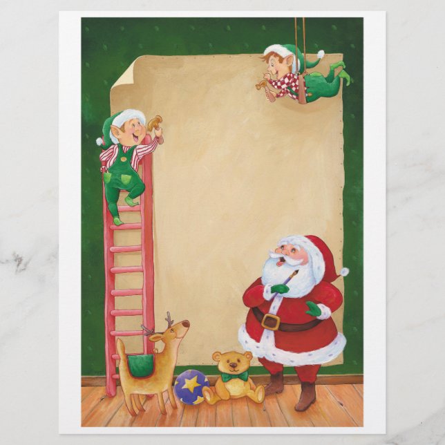 Carta Dos Papais noeis: Elfos do Auxiliar (Frente)