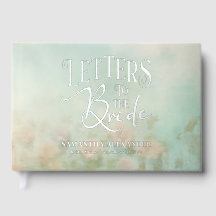 Carta Floral Romântica Para a Noiva Elegante Moder