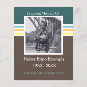 carta memorial de modelo