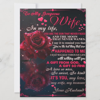 Carta Para Minha Esposa Presente, Casal Adorável P