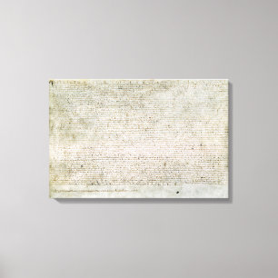 Carta patente da Magna Carta das canvas das