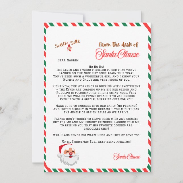 Carta Personalizada (Frente)