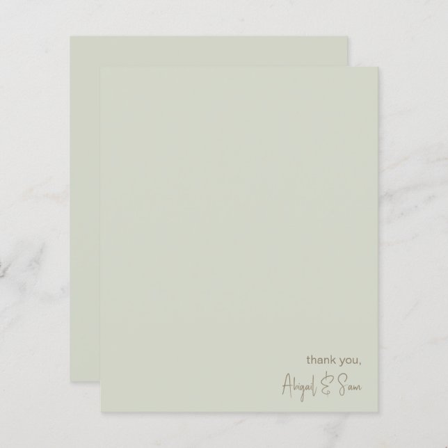 Carta Personalizada de Casamento Simples (Frente/Verso)