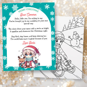 Carta Personalizada de Natal para Crianças do Papa