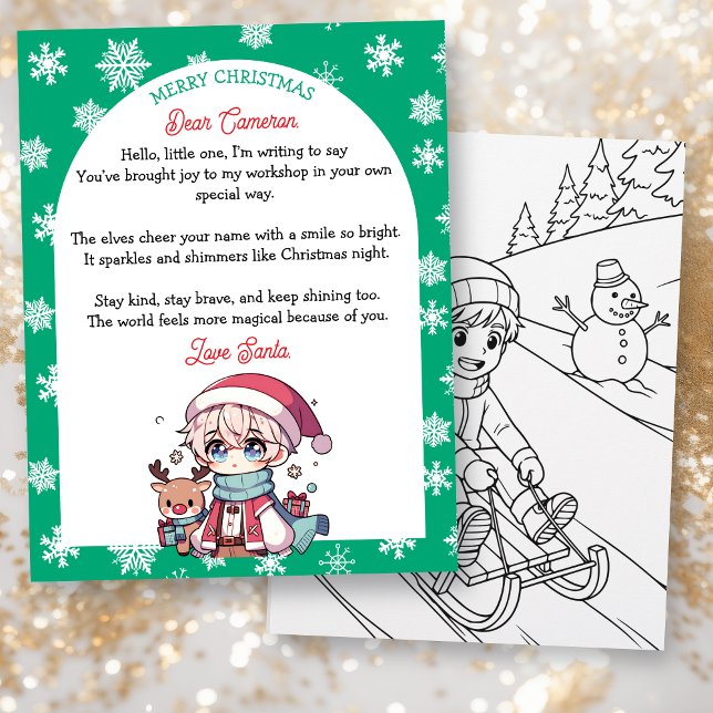 Carta Personalizada de Natal para Crianças do Papa (Criador carregado)