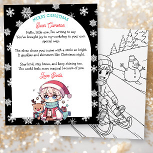 Carta Personalizada de Natal para Crianças do Papa
