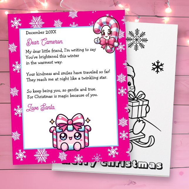 Carta Personalizada de Natal para Crianças do Papa (Criador carregado)