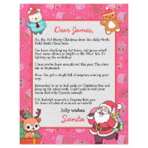 Carta Personalizada de Papai Noel para crianças