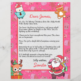 Carta Personalizada de Papai Noel para crianças