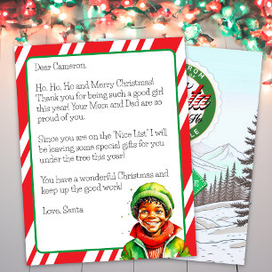 Carta Personalizada de Papai Noel para Crianças