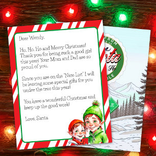Carta Personalizada de Papai Noel para Crianças