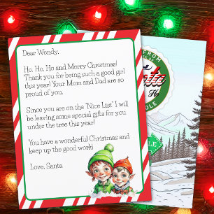 Carta Personalizada de Papai Noel para Crianças