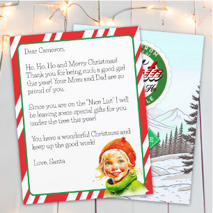 Carta Personalizada de Papai Noel para Crianças