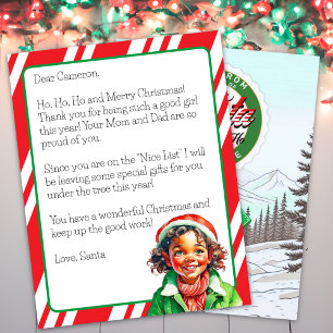 Carta Personalizada de Papai Noel para Crianças