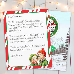 Carta Personalizada de Papai Noel para Crianças