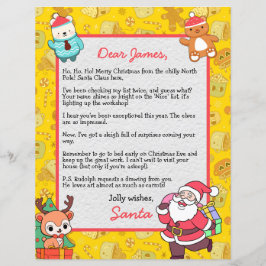 Carta Personalizada de Papai Noel para crianças