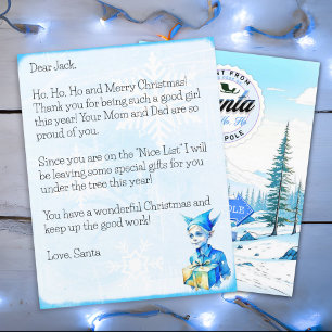 Carta Personalizada de Papai Noel para Meninos