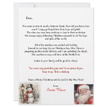 Carta Personalizada do Papai Noel Boneco de Neve