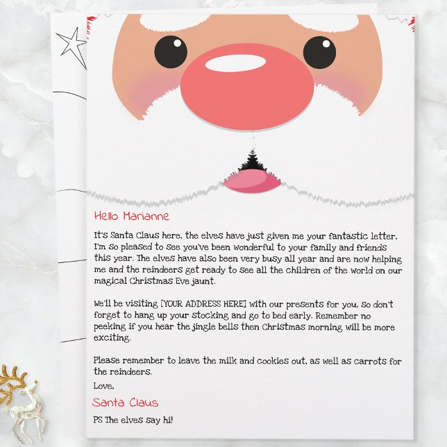 Carta Personalizada do Papai Noel para Crianças (Santa Claus)