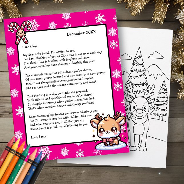 Carta Personalizada do Papai Noel para Crianças (Criador carregado)