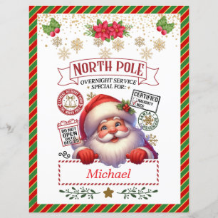 Carta Personalizada do Papai Noel para Crianças Gi