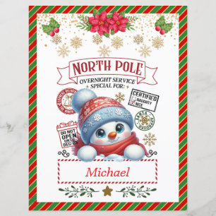 Carta Personalizada do Papai Noel para Crianças Gi