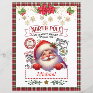 Carta Personalizada do Papai Noel para Crianças Gi
